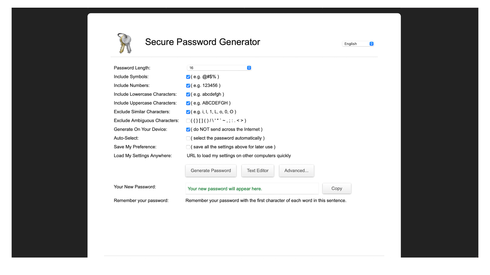 Password generator