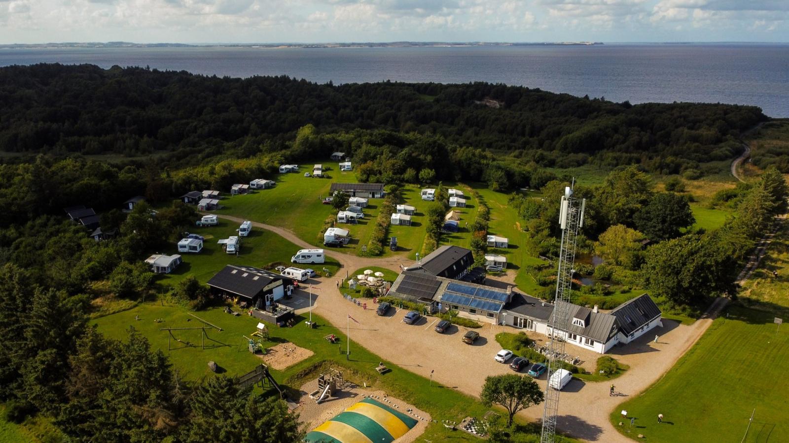 Dronefoto af Fur Camping