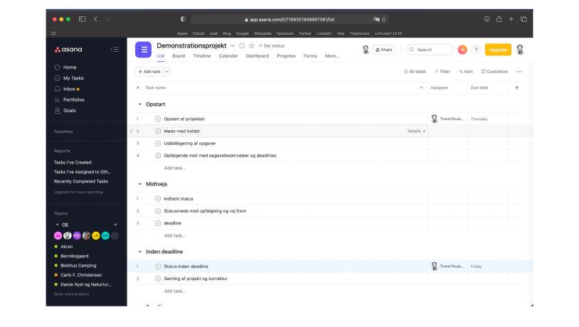 Asana - Screenshot 1