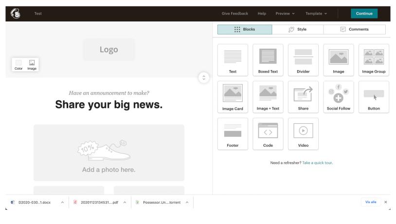 Mailchimp - Newsletter