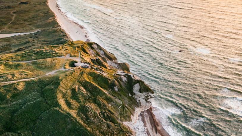 Dronefoto over Bulbjerg