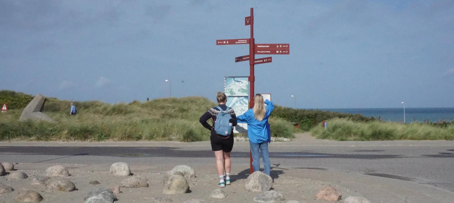 Wayfinding skilt i Hirtshals