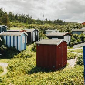 Badehytter ved Tisvildeleje Strand