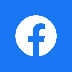 facebook logo hvid blaa